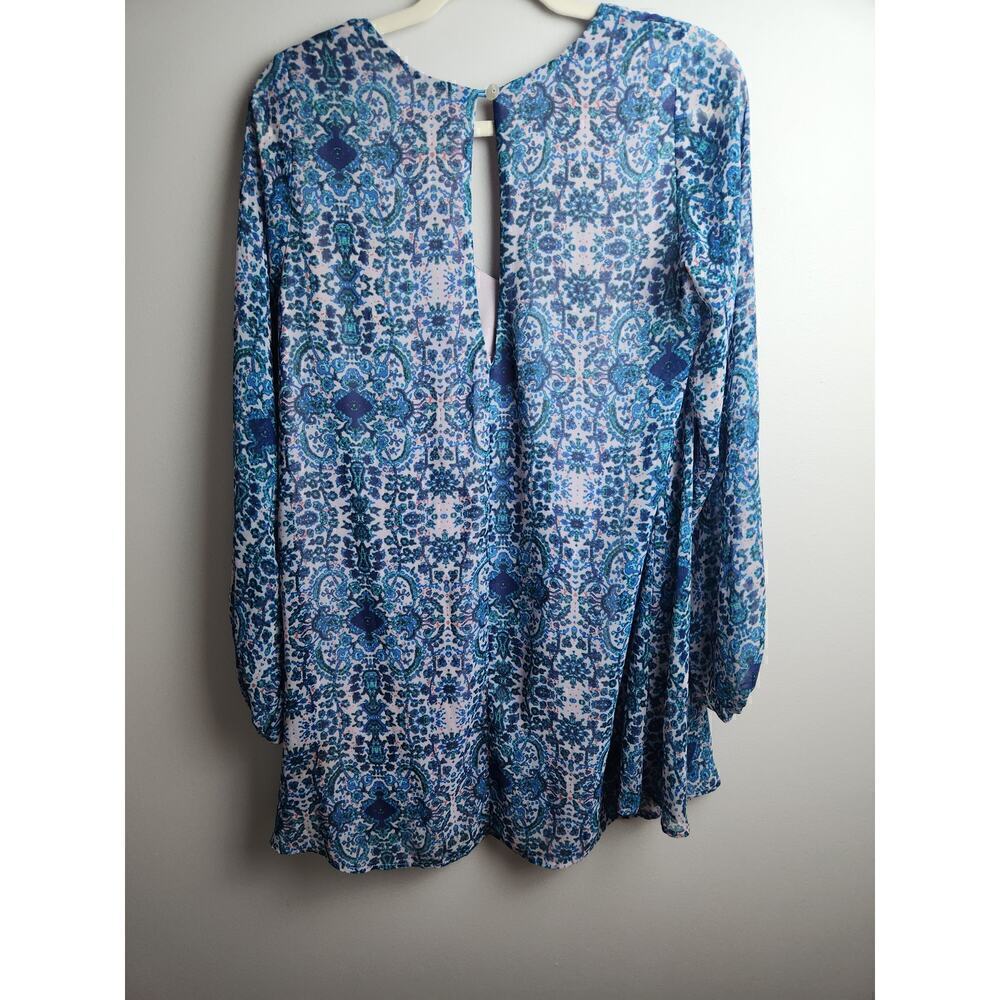 Show Me Your MuMu Donna Michelle Tunic/mini dress sz M floral hippie festival - Picture 5 of 9